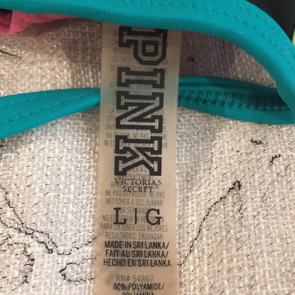 HOST PICK - VS PINK large bikini top🖤💕 - Picture 2 of 3